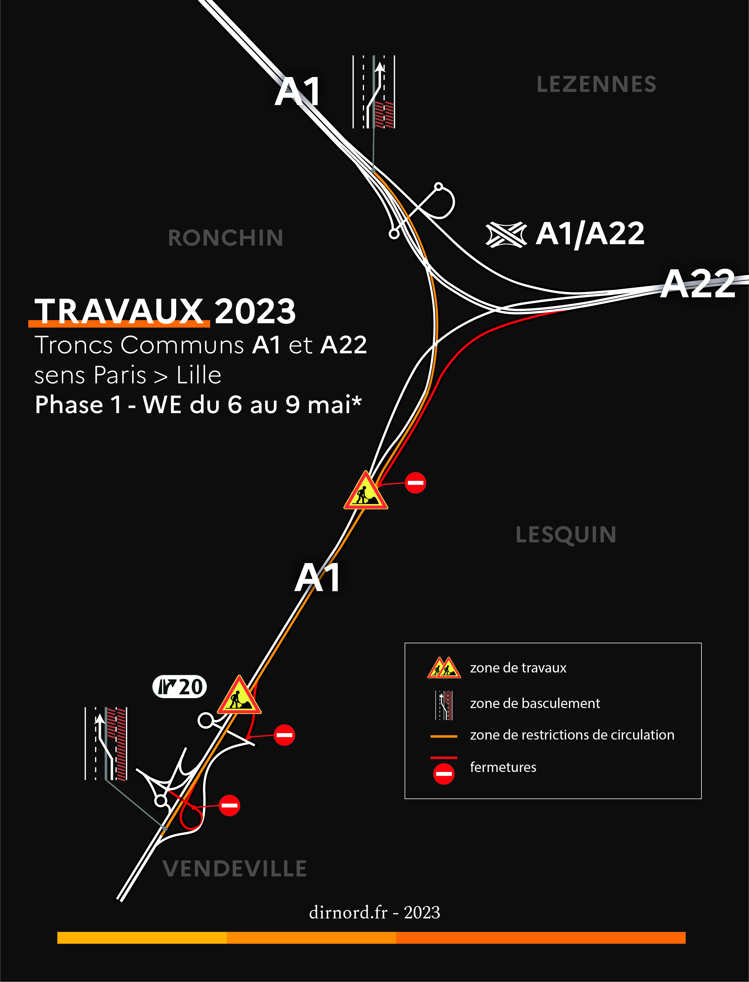 Carte travaux A1 - période 1